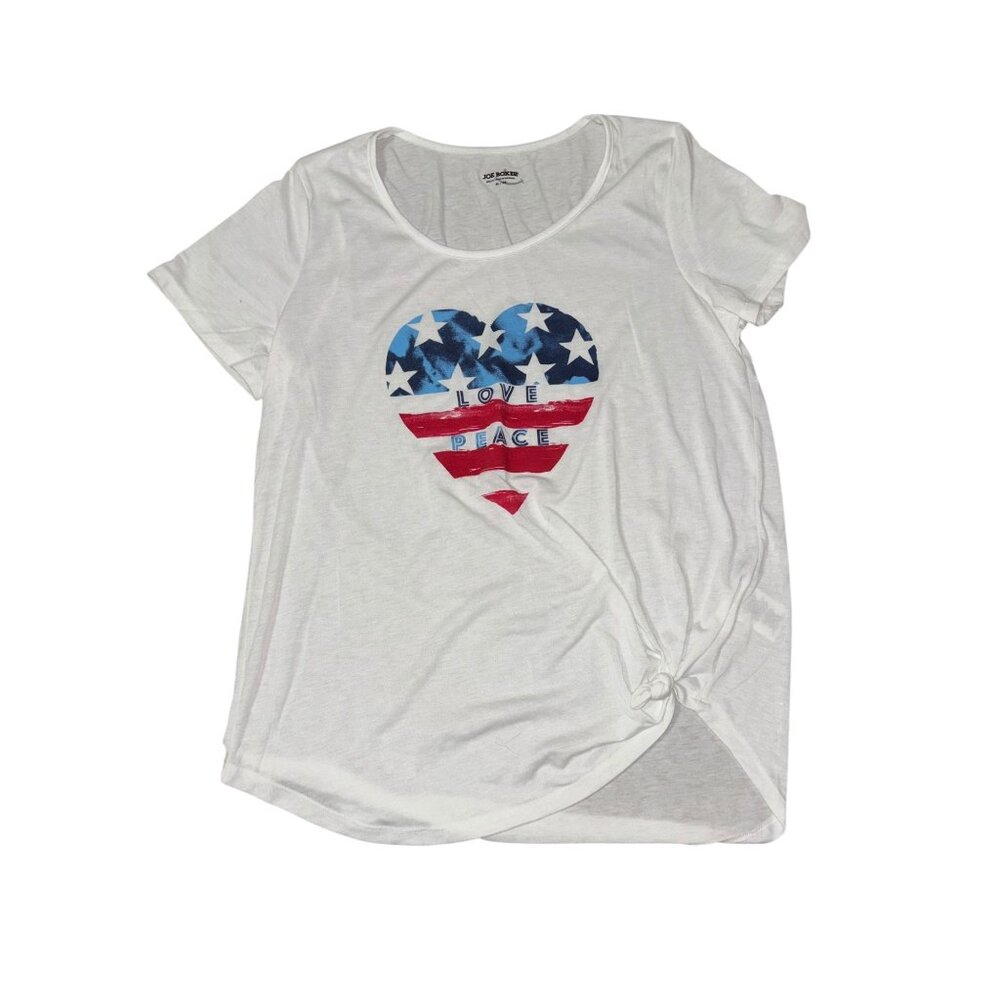 Joe Boxer XL Sleep Tee Super Soft Peace Love USA Heart